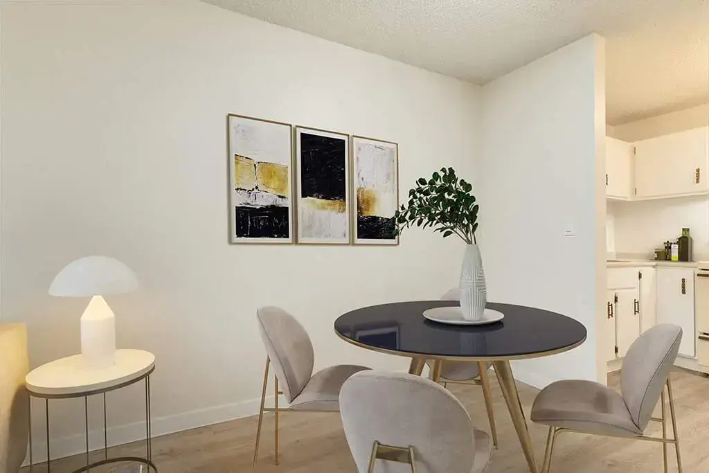 Good size dining area at King Art in Bonnyville.