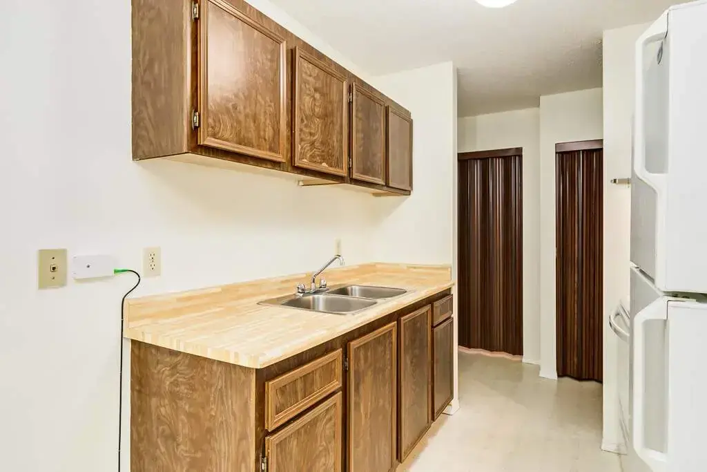 Galley style kitchen at King Art in Bonnyville.