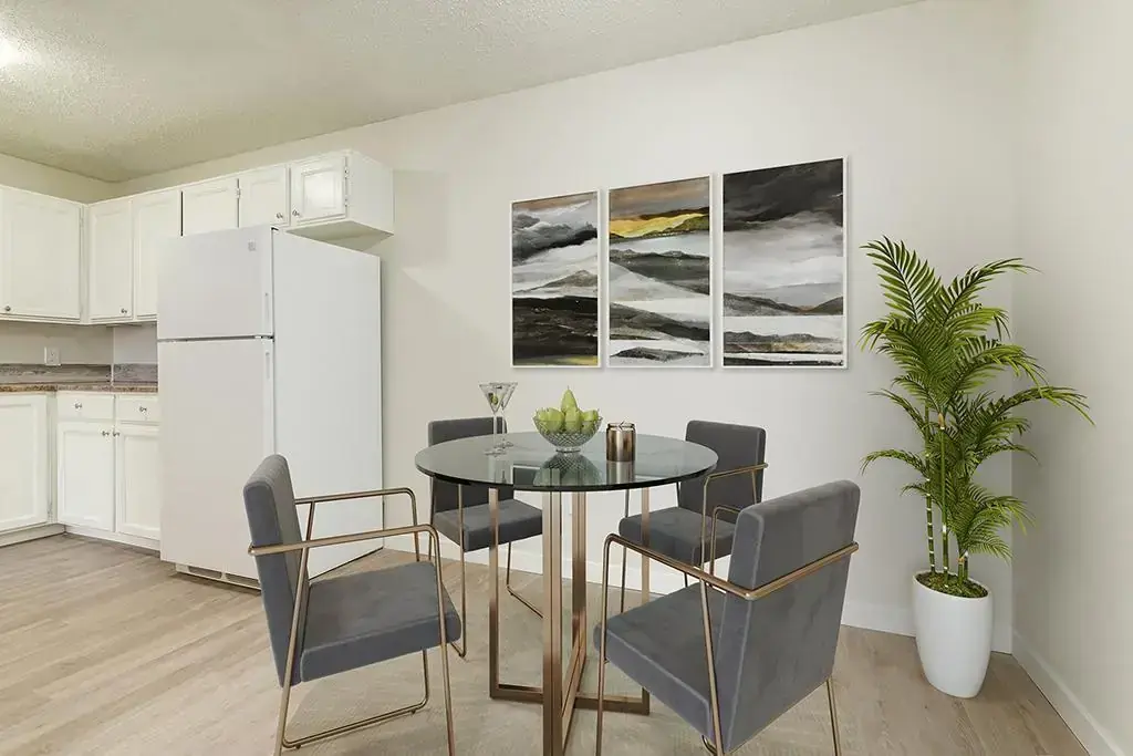 Dining area with natural light at Matichuk in Bonnyville.