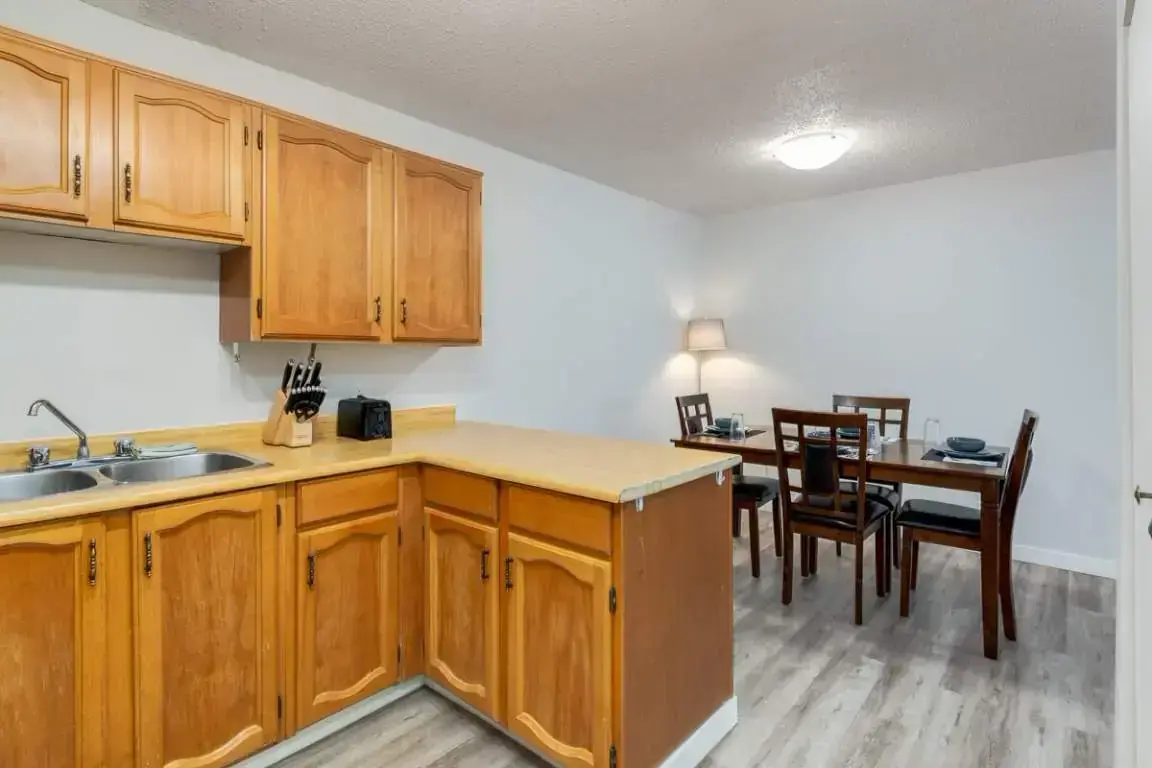 Kitchen with dining corner at Matichuk in Bonnyville.