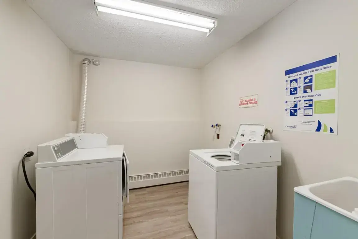 Laundry facilities at Matichuk in Bonnyville.