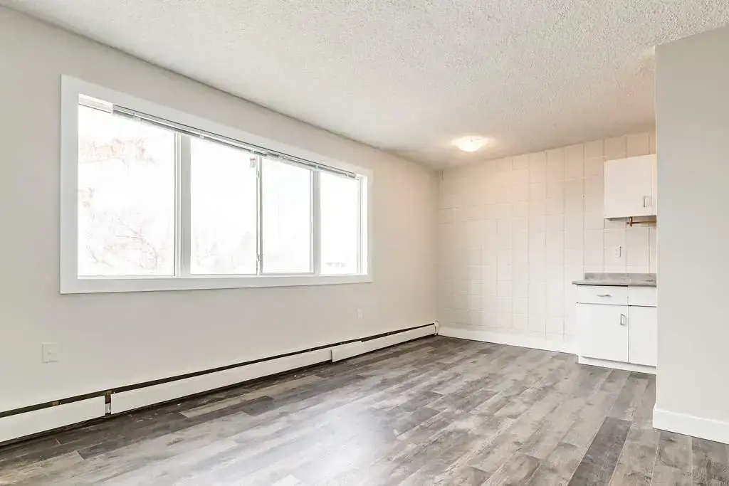 Dining area at Cloverdale Apartments in Edmonton.