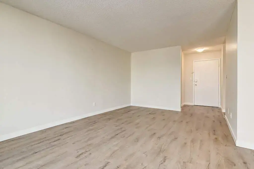 Generous living room area at Hudson Court in Edmonton.