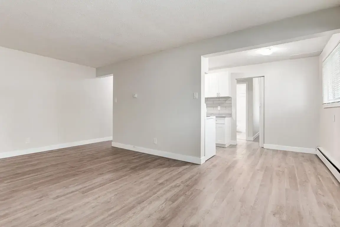 Open living room space at Lockwood Apartments in Edmonton.