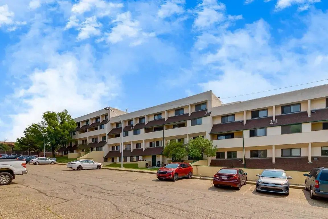 Parking at South Ridge Apartments in Edmonton.