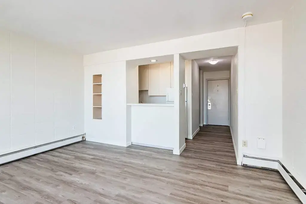 Large living room with open layout at Applewood in Lethbridge.