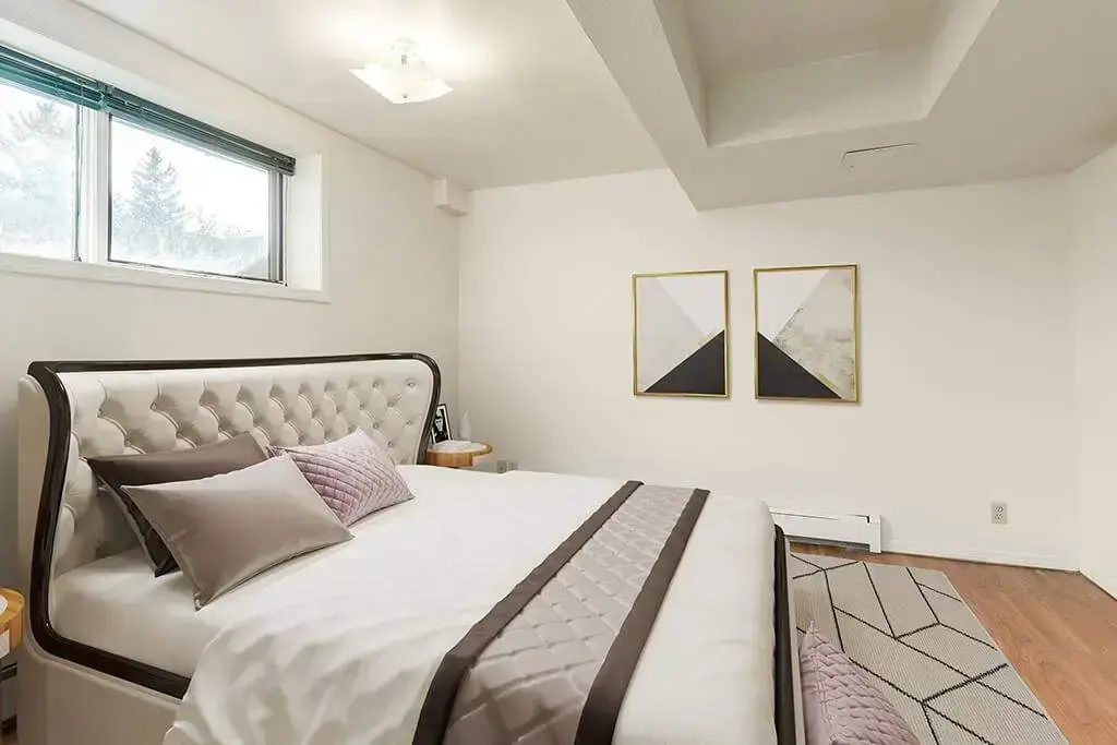 Generous size bedrooms at Bel-Aire Apartments in Lethbridge.