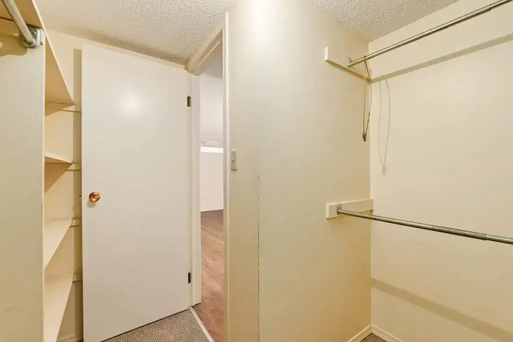 Convenient storage room at Bel-Aire Apartments in Lethbridge.