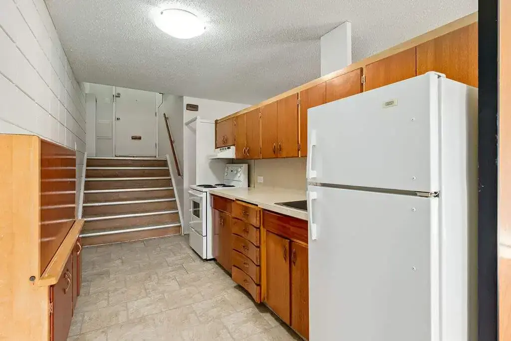 Kitchen at Bel-Aire Apartments in Lethbridge.