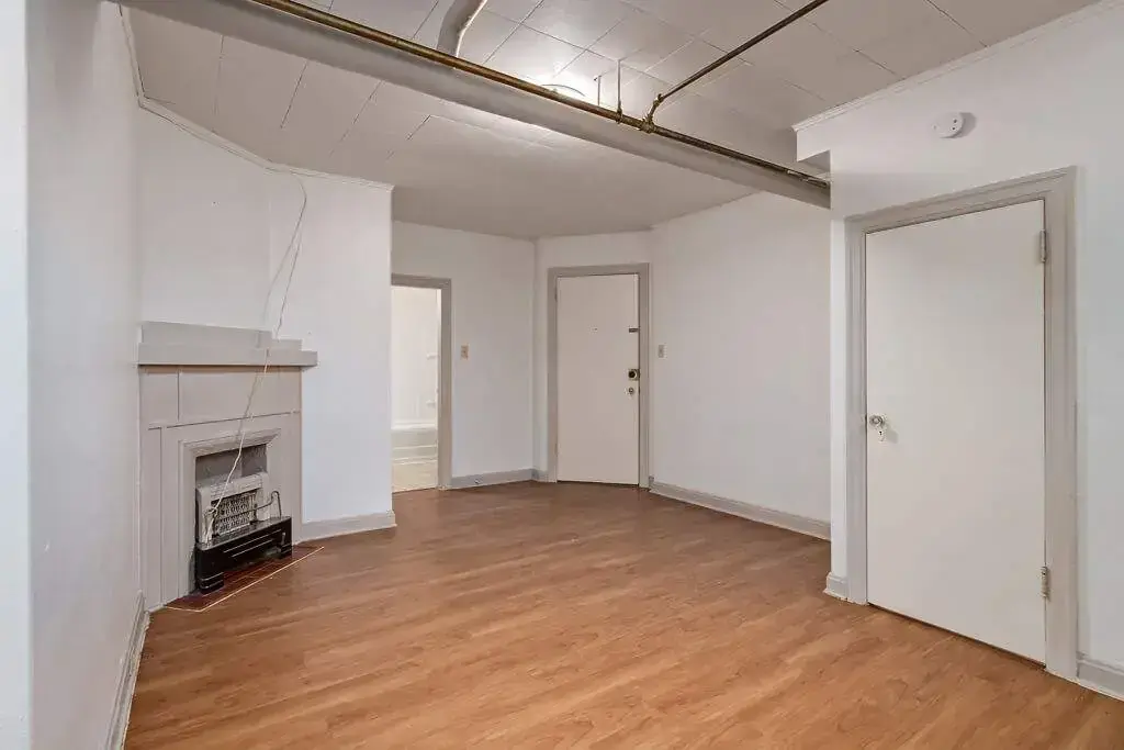 Open living room space at Tudor Manor in Lethbridge.