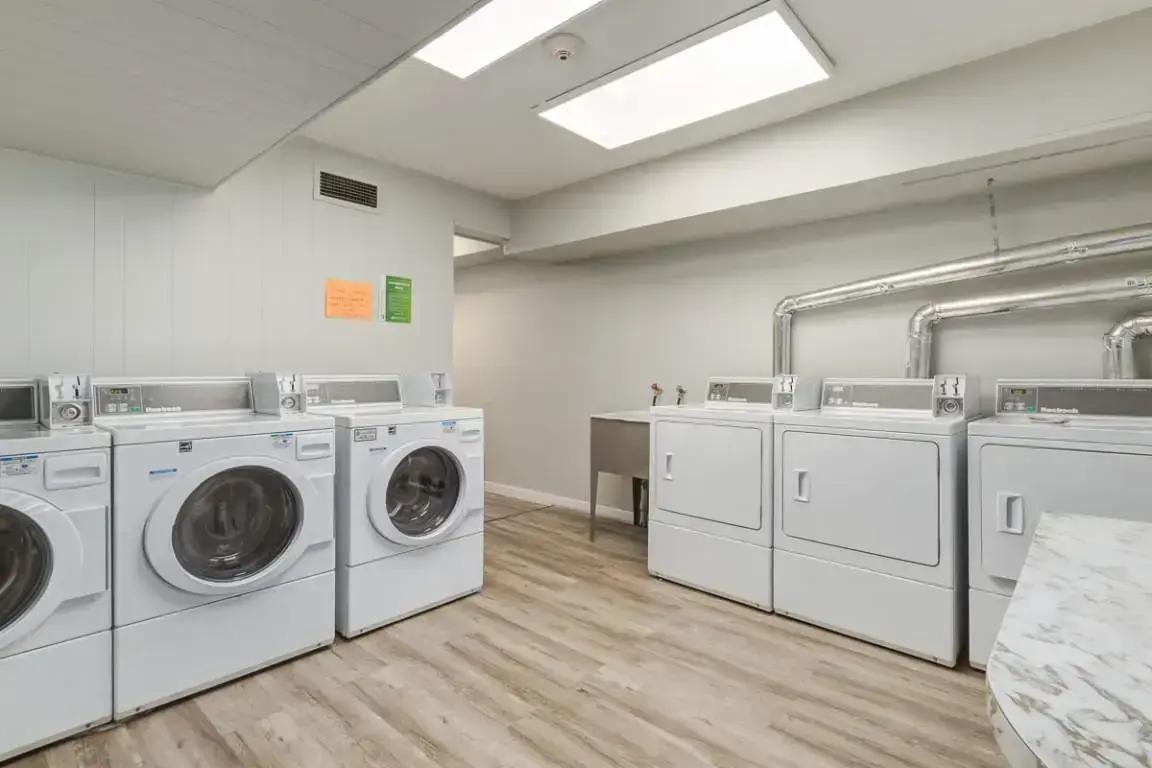 Laundry facilities at Forest Gardens in Moose Jaw.