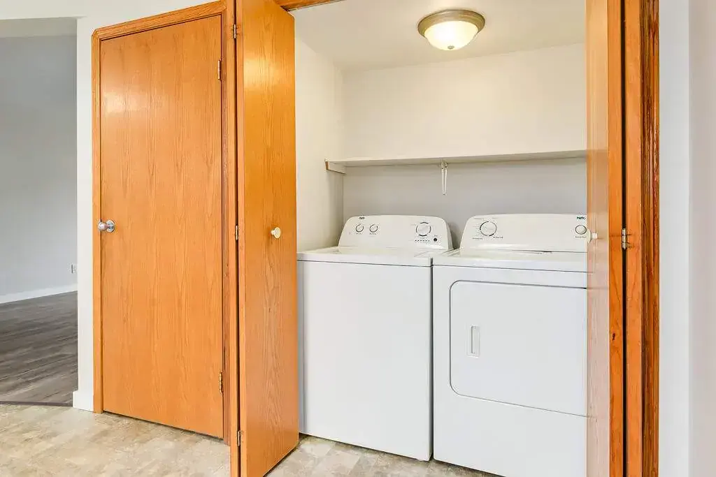 Laundry facilities at Kyte Crescent Townhomes in Red Deer.