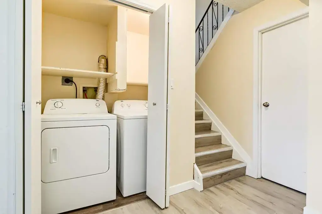Laundry facilities at Gerard Estates in Wetaskiwin.