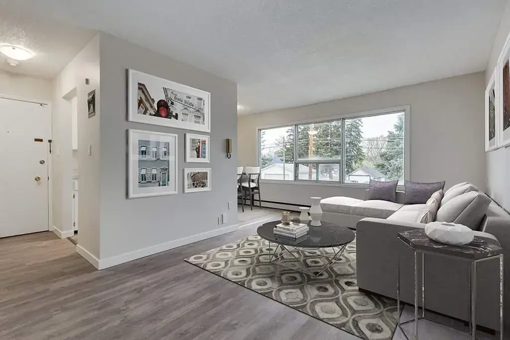 Inviting living room space at Crescent Court in Yorkton.
