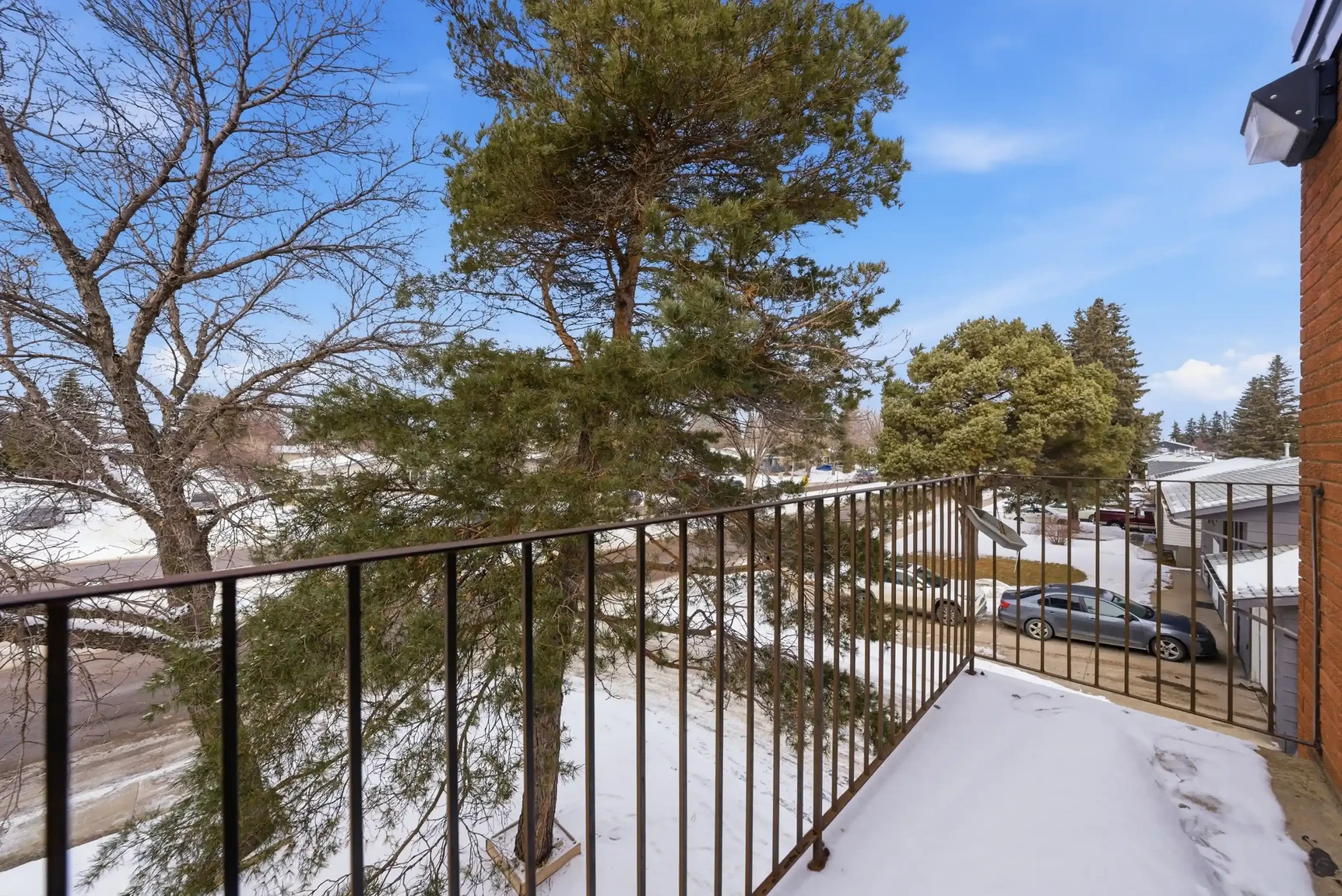 Balcony at Miami Apartments in Saskatoon.