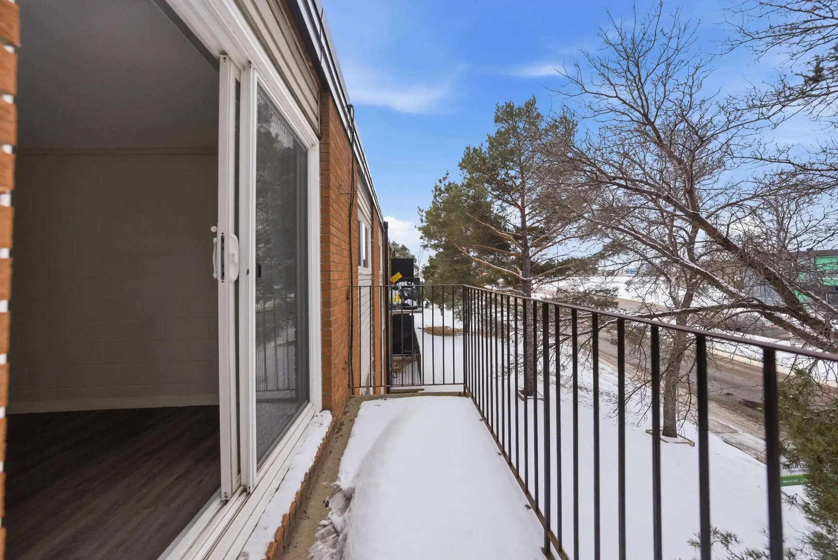 Balcony at Miami Apartments in Saskatoon.
