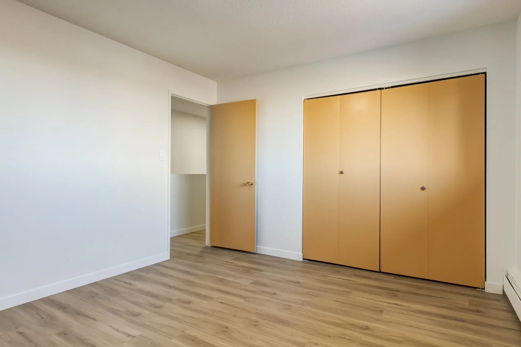 Good size bedroom at South Ridge Apartments in Edmonton.