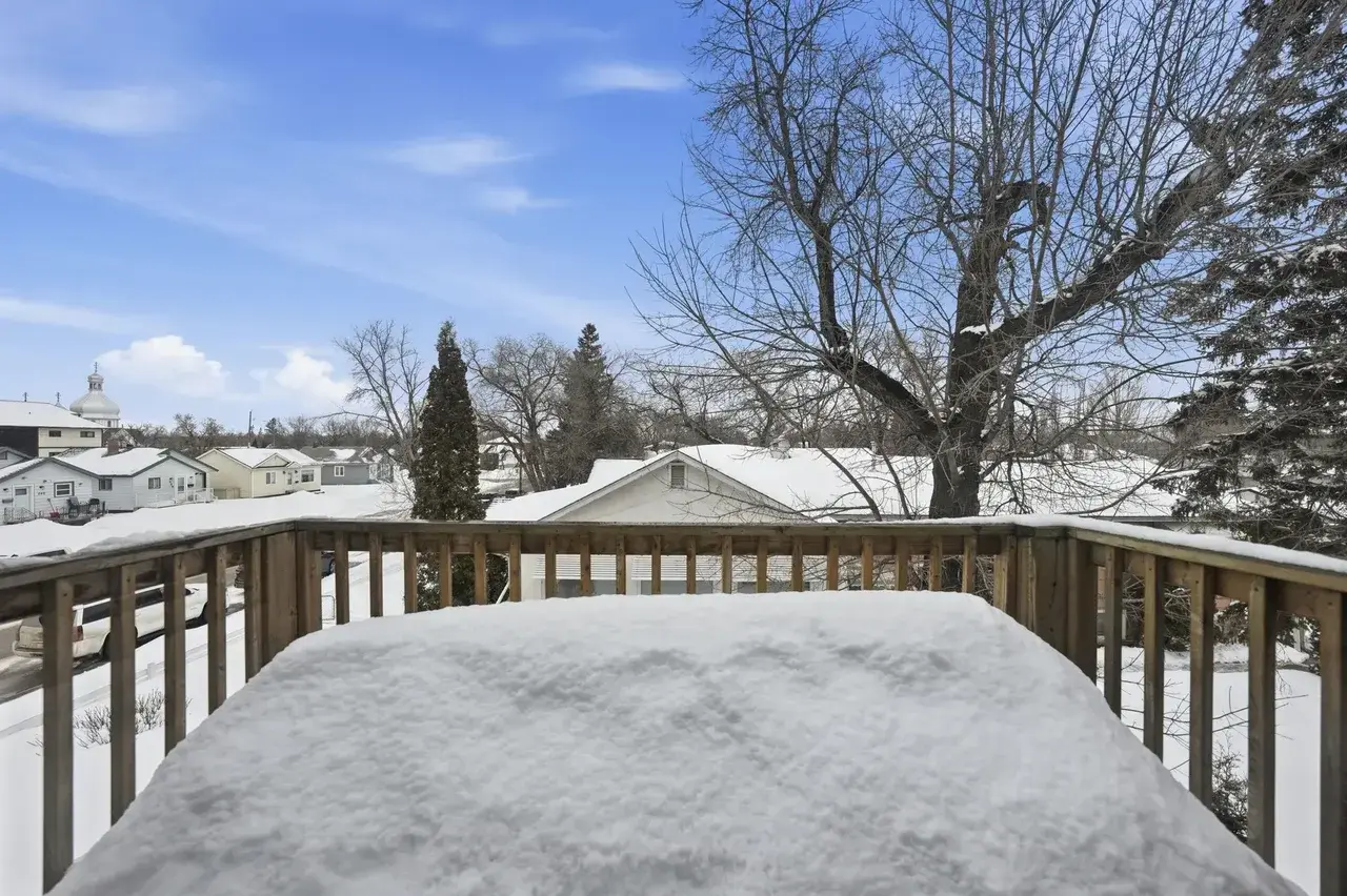 Good size balcony at Thomas Manor in Prince Albert.