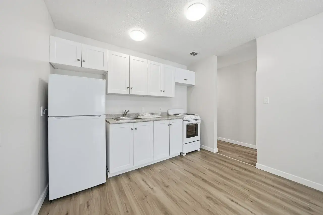 Open-layout kitchen at Thomas Manor in Prince Albert.