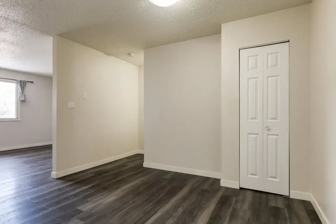 Open living room space at Spruce View Apartments in Camrose.