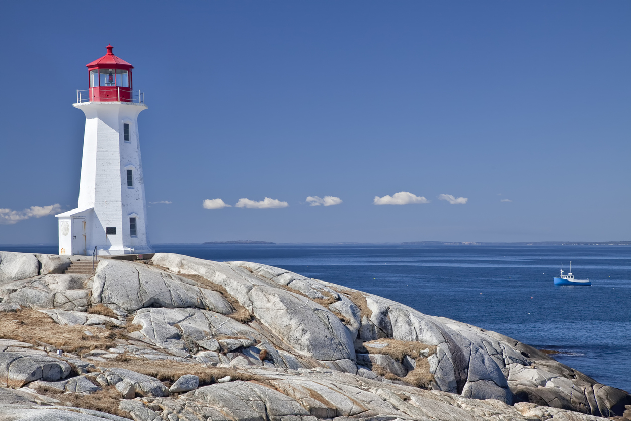Image of Peggy’s Cove in Nova Scotia.