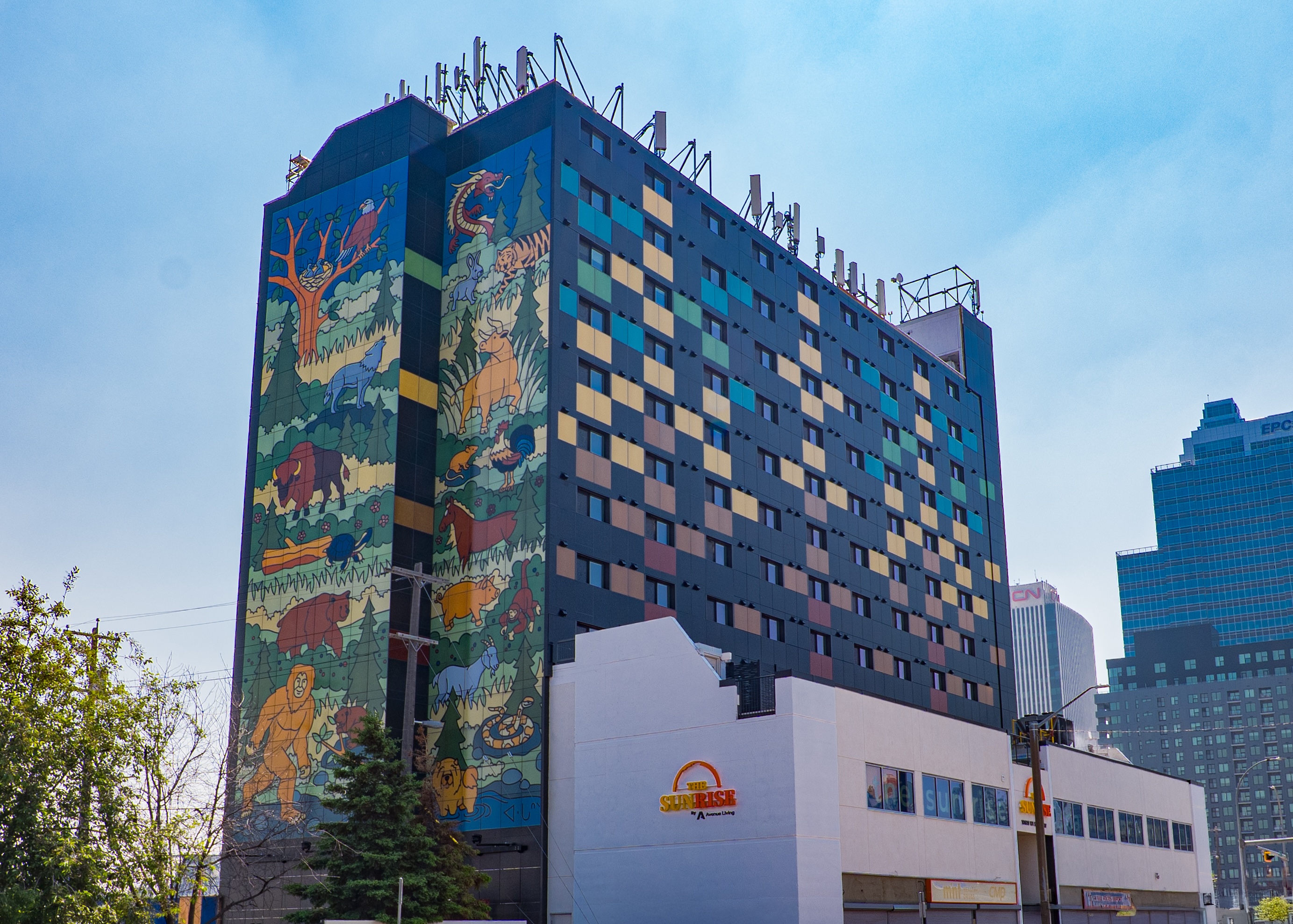 Look at the SunRise rental building in Edmonton, Alberta. 