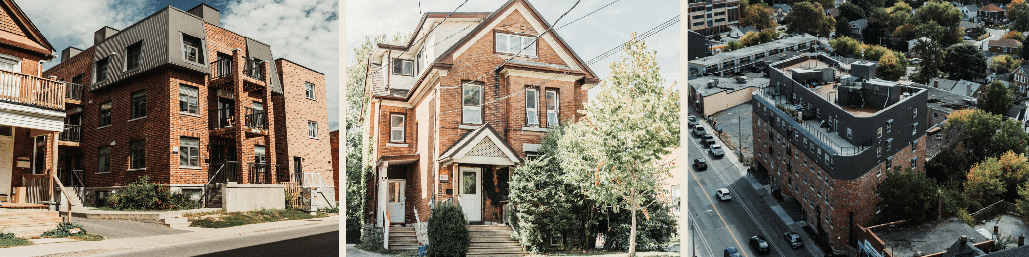 Well-maintained residential and commercial buildings