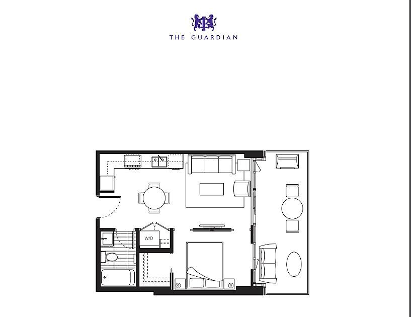 Cozy & Convenient 1 Bed Condo in The Guardian (CIP153) - Photo 9