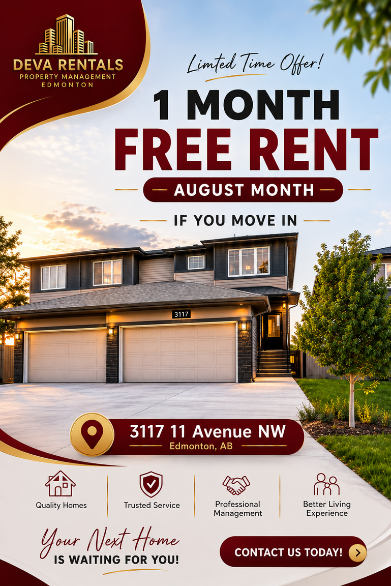Beautiful 3 Bed, 2.5 Bath Duplex with Double Garage | August Rent FREE!