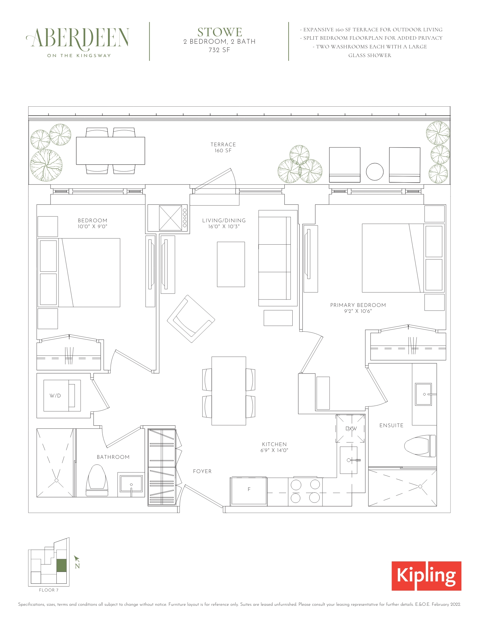 Floorplan image for Two Bedroom suite (Stowe)