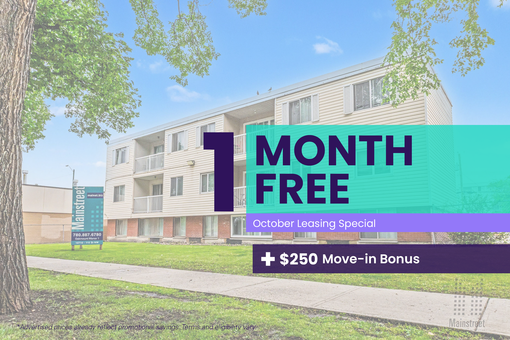 Oakmount Manor Apartments - 1 bedroom
