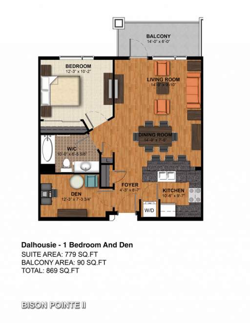 Luxury 1 & 2 bedroom apartment McCor Manitoba Bison Pointe