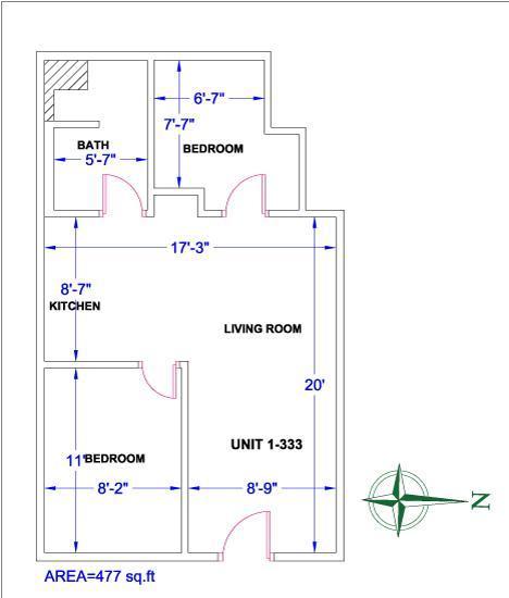 331-333 Mitton St N - 1 bedroom 