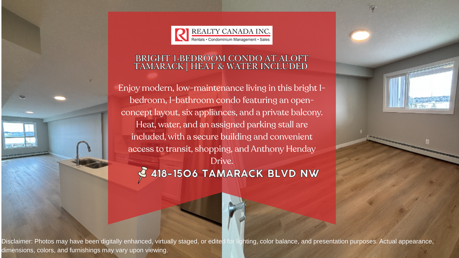 Bright 1-bedroom, 1-bathroom (PN 1163)