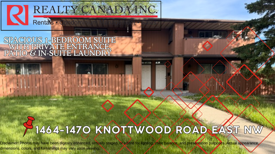 (PN704) Renovated 1 Bedroom Suite with Private Entrance & Fenced Patio | Mill Woods