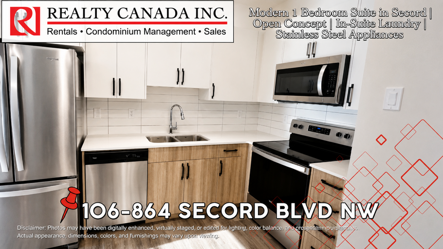 Open Concept One Bedroom with Ensuite Laundry in Secord (PN0054)