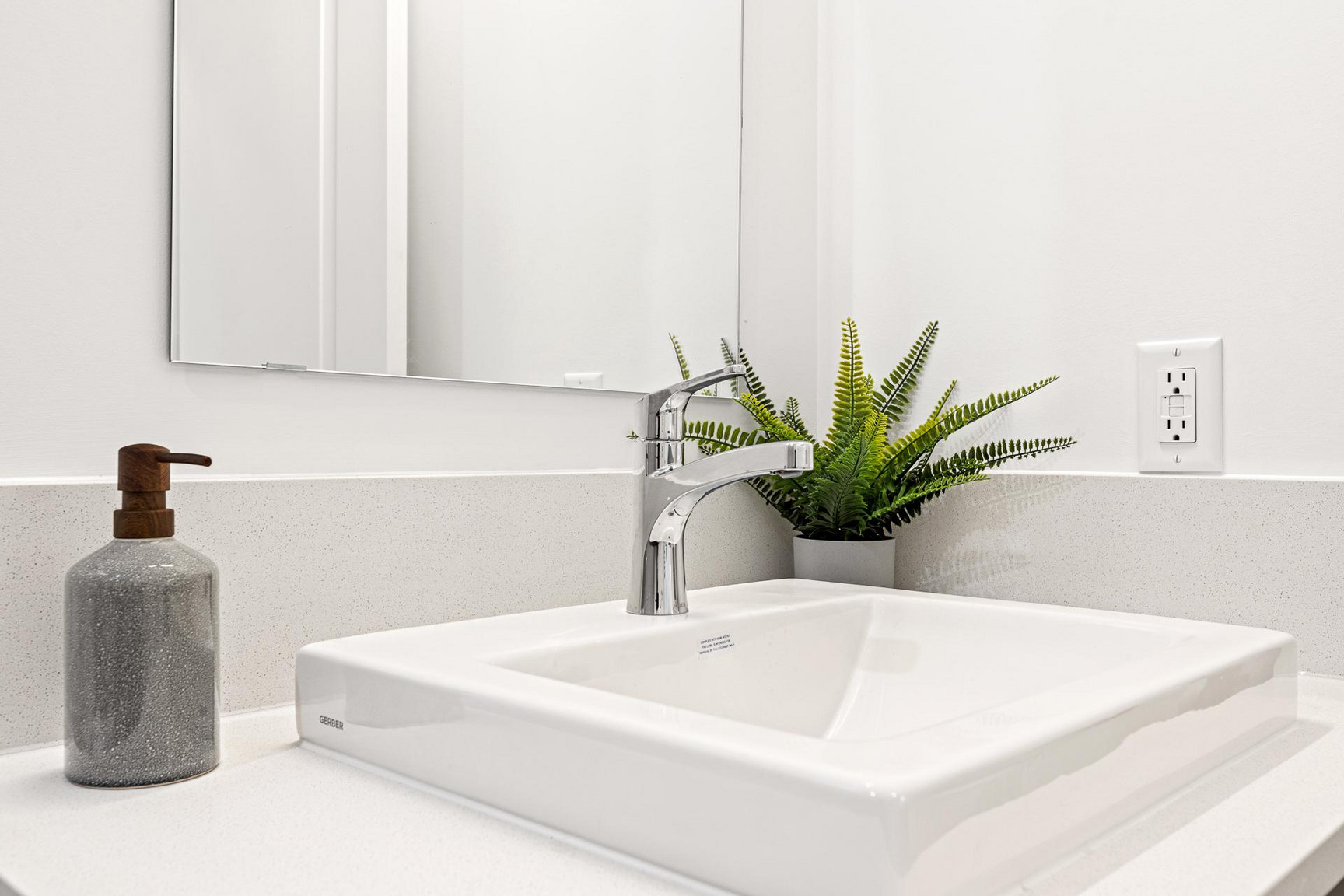 Spa-inspired bathroom with deep soaker