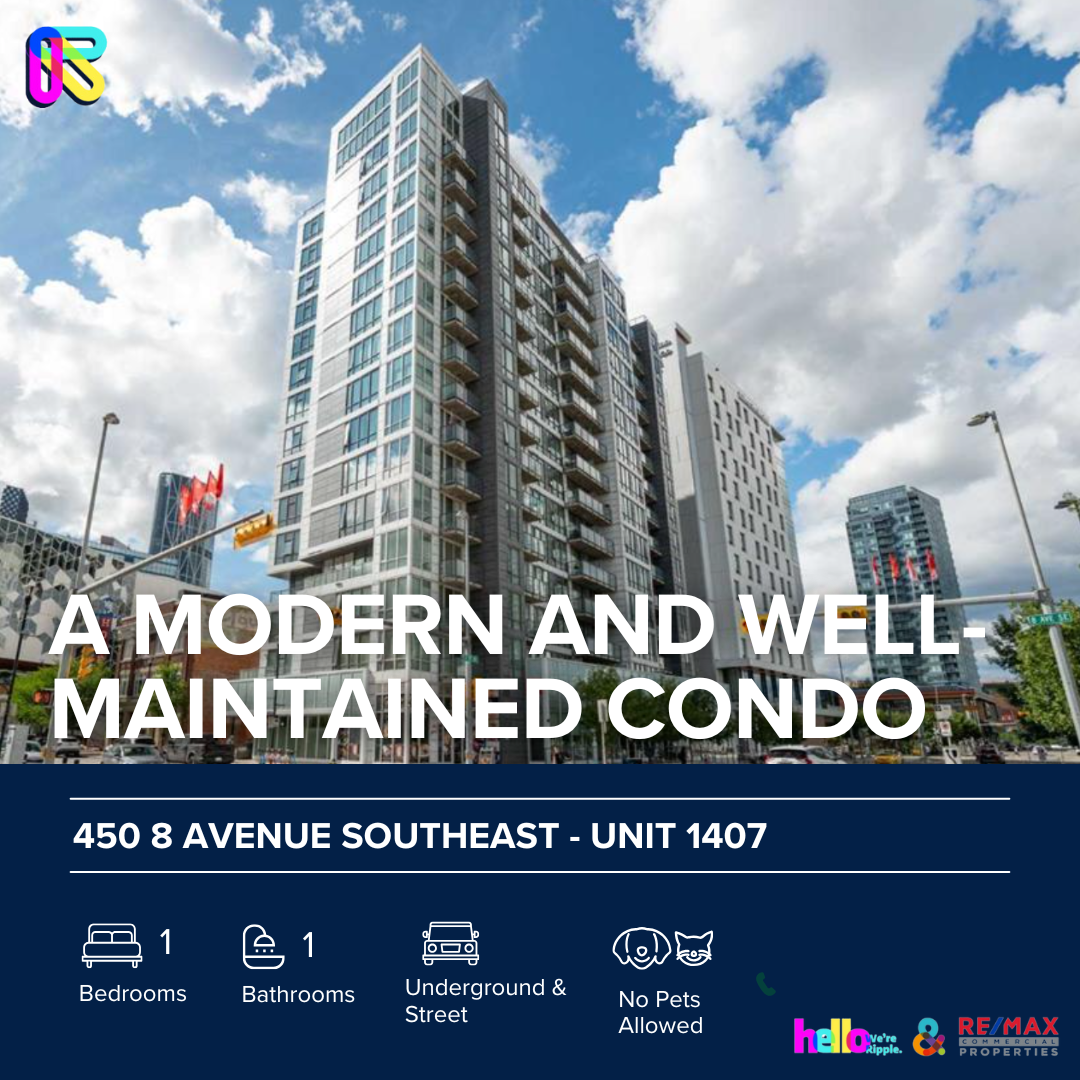 450 8 Avenue SE - Unit 1407, Calgary - Unit 1407
