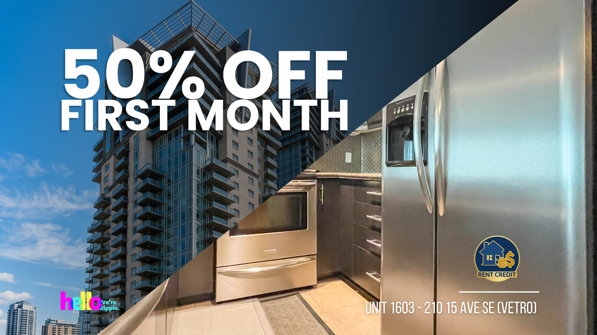 210 15 Ave SE (Vetro) - Unit 1603, Calgary - Unit 1603