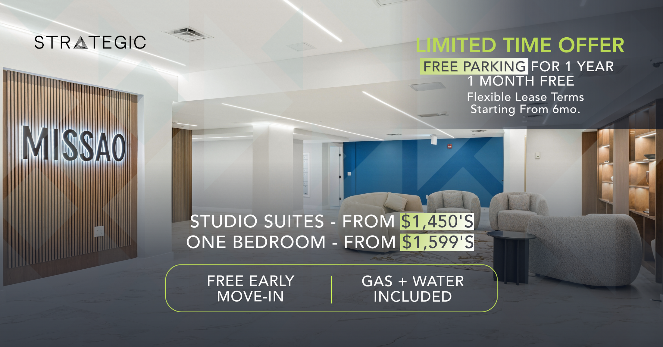 MISSAO Minimum 6-Month Lease Available